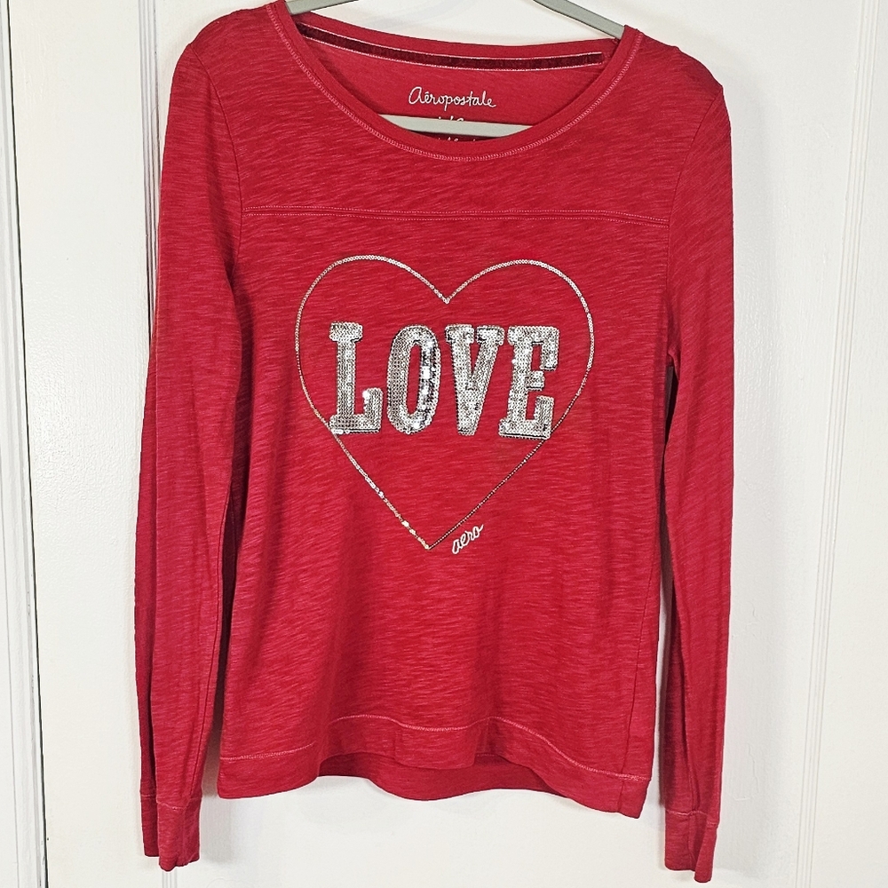 LOVE Aeropostale Red Top
